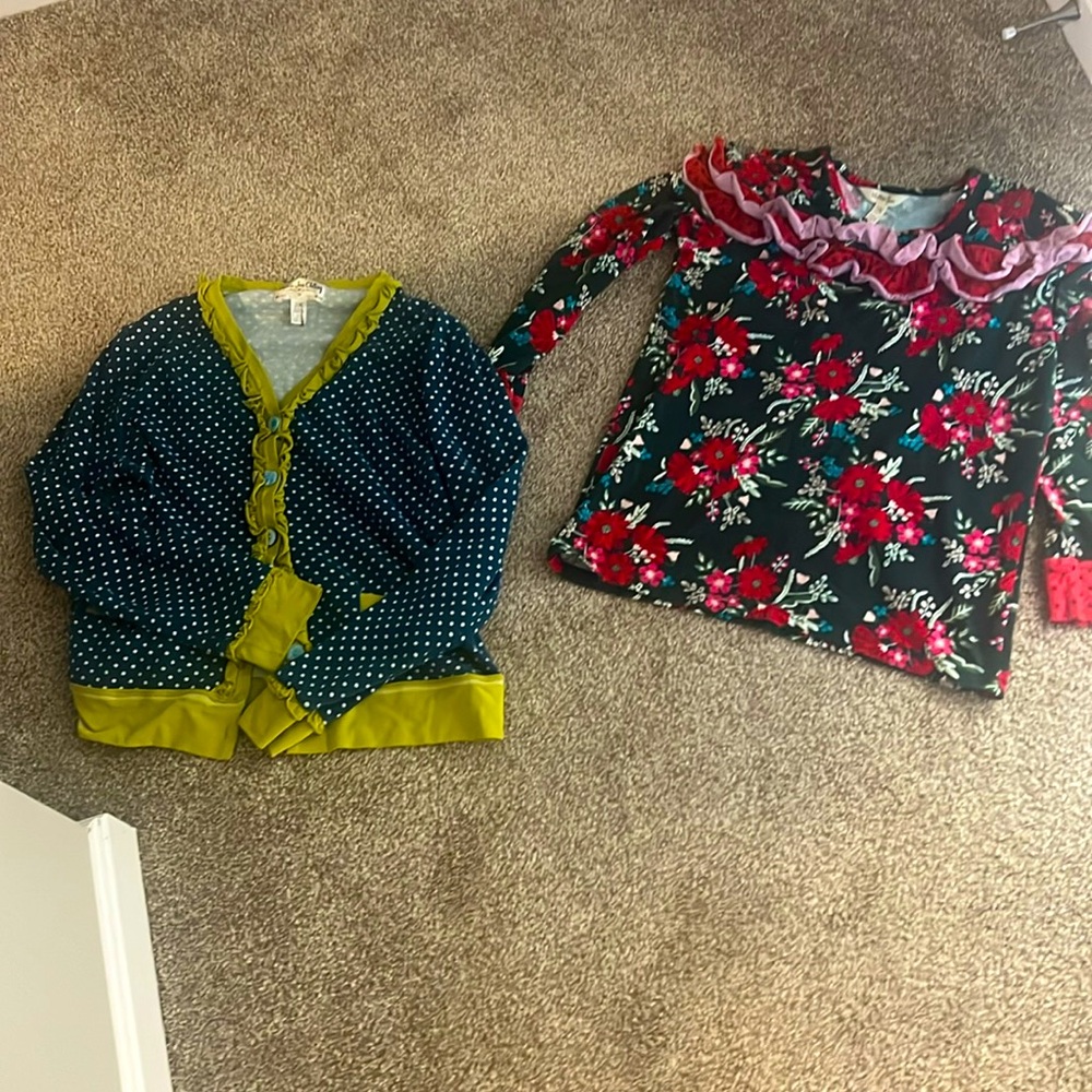 Matilda Jane girls long sleeve cotton size 14 years one is button down